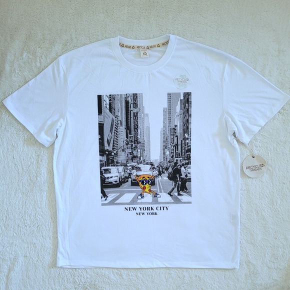 Recycled♻️Threads New York City🏙 Pizza🍕 Graphic Tee👕 - NWT - Picture 12 of 15